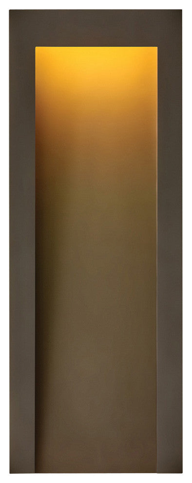 Hinkley Taper Large Wall Mount Lantern, Textured Oil Rubbed Bronze