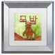 Explosion' Matted Framed Art, Silver Frame, White Matte, 11x11