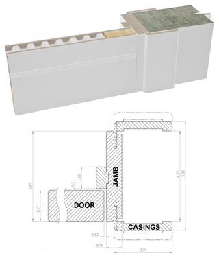 Interior French Double Doors 64 x 84, Planum 0770 Painted White, Hall Bedroom