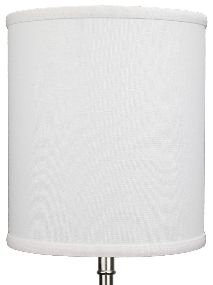 Fenchel Shades 6"x6"x7" Spider Attachment Drum Lamp Shade, Linen White