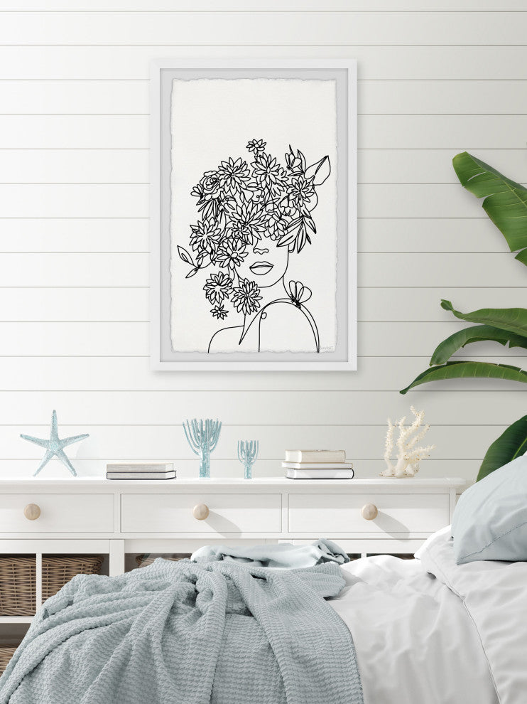 "Flower Is a Smile" Framed Painting Print, 8x12