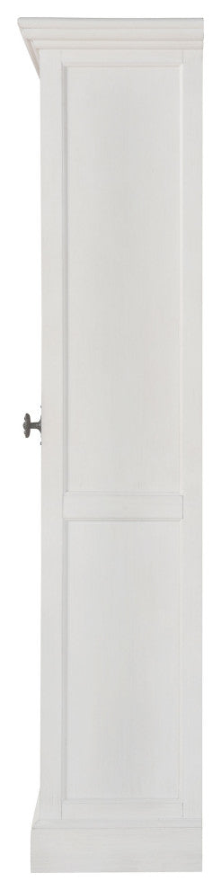 Tammi 2-door Tall Cabinet Antique White and Brown