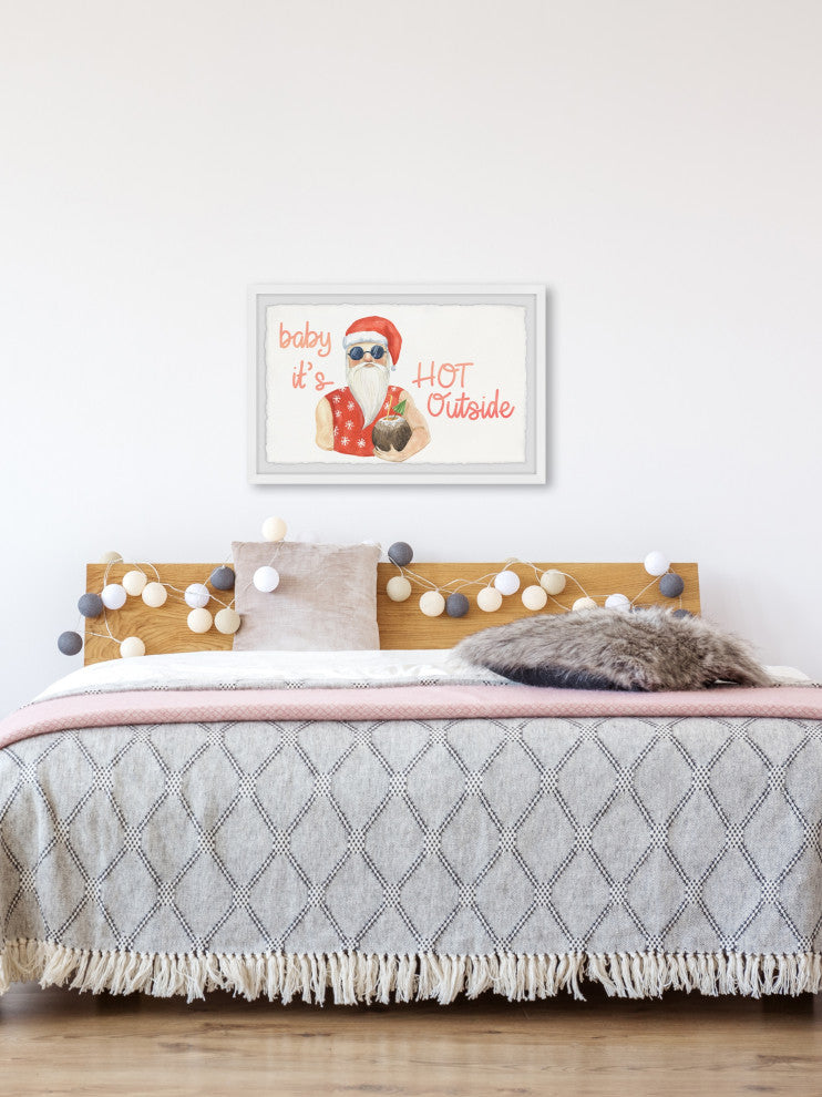"Baby It's Hot Outside" Framed Painting Print, 12x8