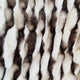 White Charcoal Snow Chinchilla Faux Fur Luxury Throw Blanket, Throw 60Wx72L