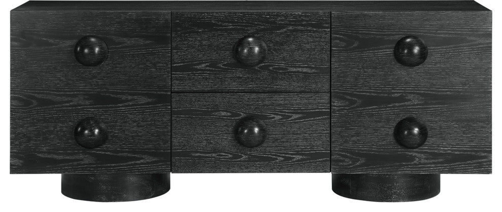 Bubble Wood Sideboard/Buffet, Black
