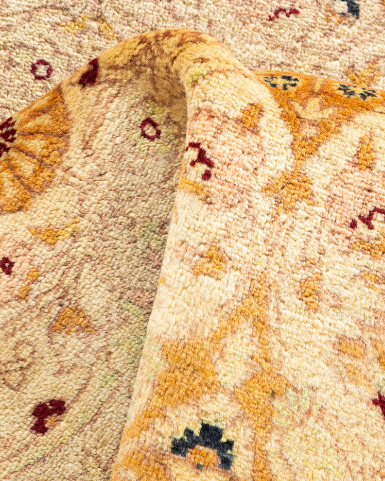 Mogul, One-of-a-Kind Hand-Knotted Area Rug Orange, 3' 1 x 5' 2