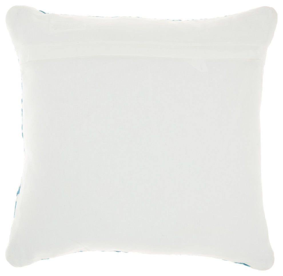 Mina Victory VJ006 Throw Pillow, Turquoise, 18" x 18"