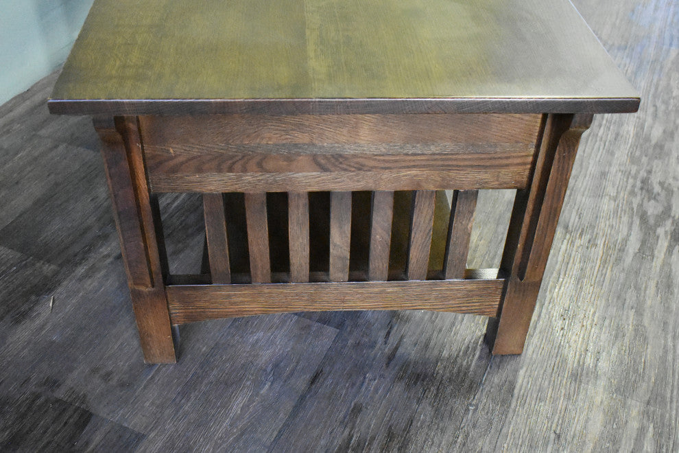 Mission Crofter Style 1-Drawer Coffee Table, Walnut
