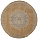KAS Ria 6824 Coffee Elegance Area Rug, 9' Round