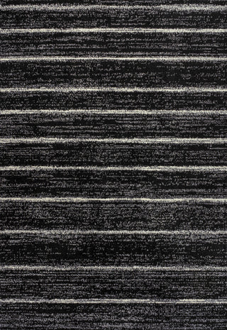Williamsburg Minimalist Stripe Rug, Black/Cream, 4 Ft. X 6 Ft.