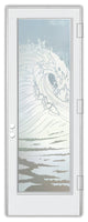 Front Door - Curl - Fiberglass Smooth - 36" x 80" - Knob on Left - Push Open