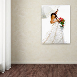 The Macneil Studio 'Bride Umbrella' Canvas Art, 32"x24"