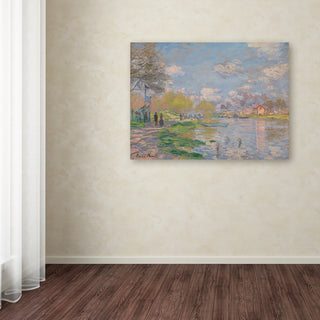 Monet 'Spring By The Seine' Canvas Art, 19 x 14
