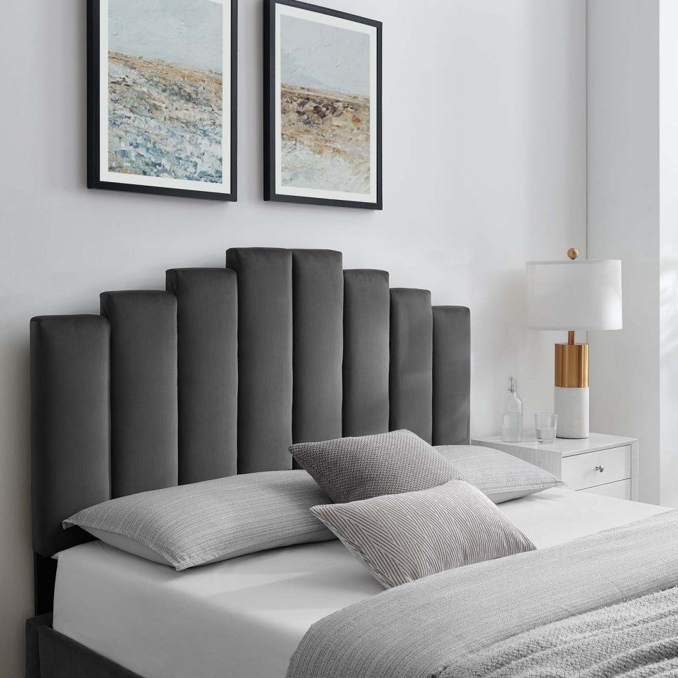 Noelle Performance Velvet Full/Queen Headboard MOD-6277-CHA