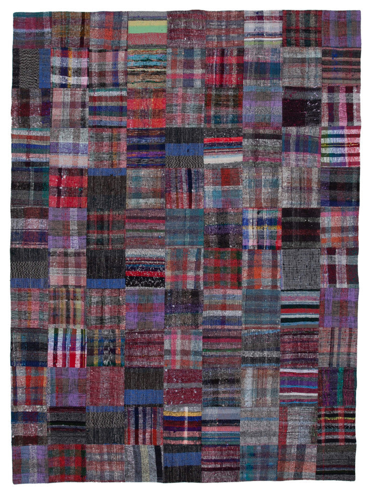 Rug N Carpet - Handmade Oriental 8' 6'' x 11' 7'' Unique Patchwork Kilim Rug