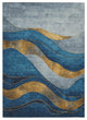 Machine Washable Indoor/Outdoor Chantille ACN1892 Blue 10' x 14' Rug