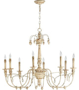 Quorum Lighting (6106-8-70) Salento Transitional Chandelier in Persian White