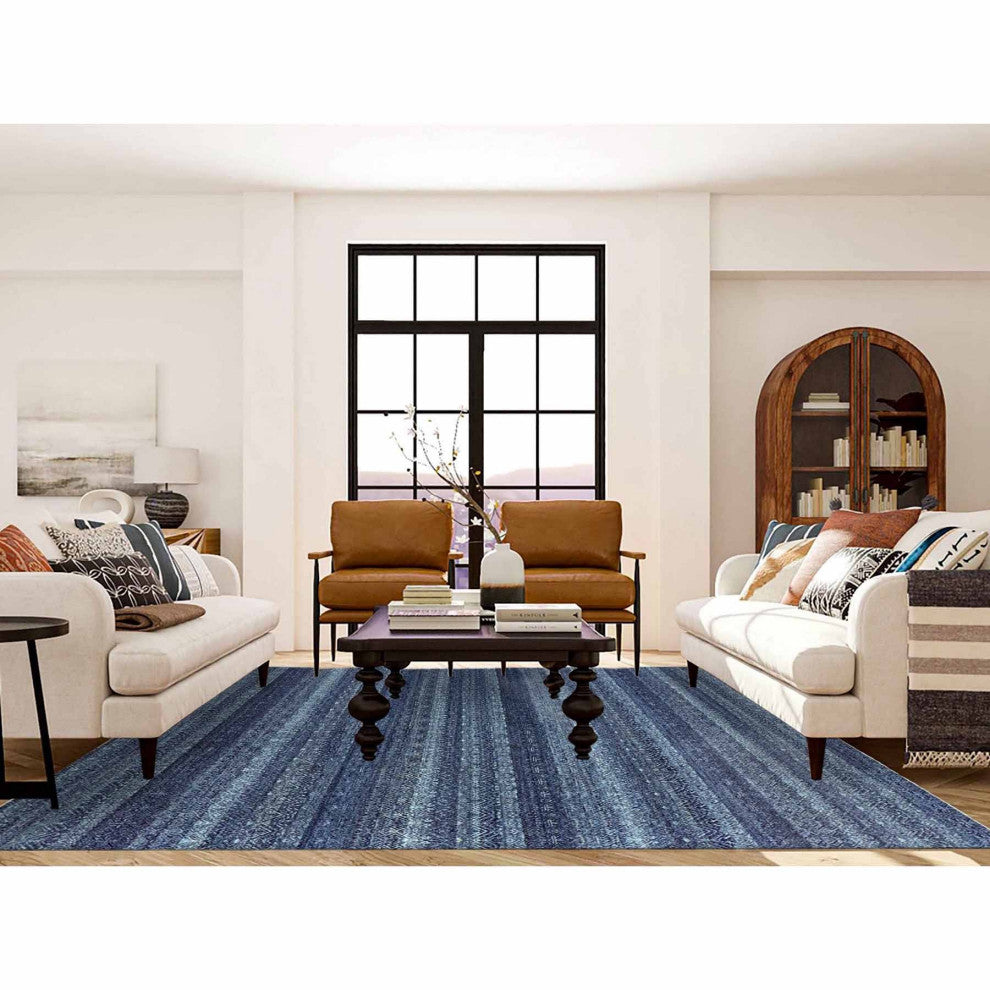 Space Cadet 100% Plush Wool Hand Knotted Kohinoor Herat Design Rug, 8'0"x10'2"