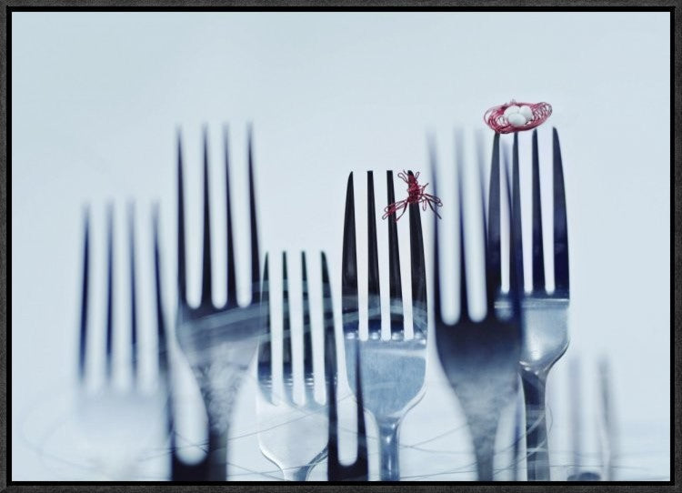"Forkwood" Framed Canvas Giclee by Dina Belenko, 23x16"