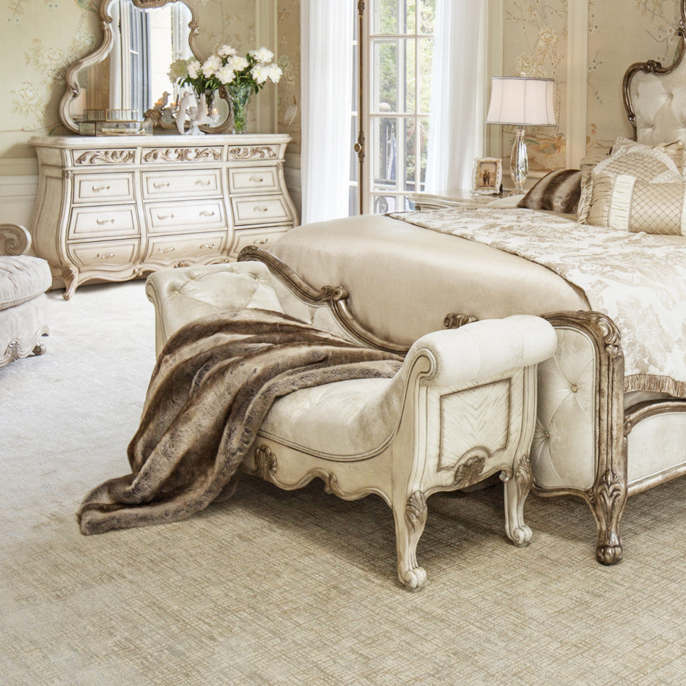 Napoli 56" x 72" Faux-Fur Throw - Sand