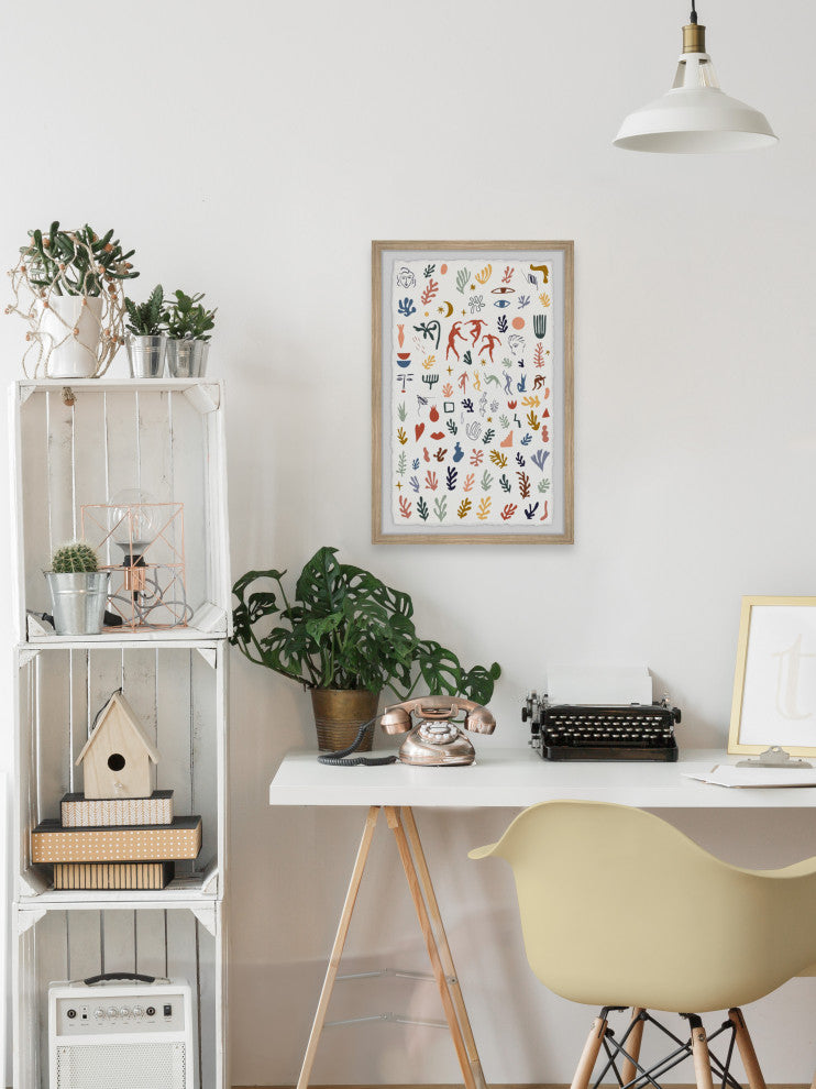 "Complex Timeline" Framed Painting Print, 12x18