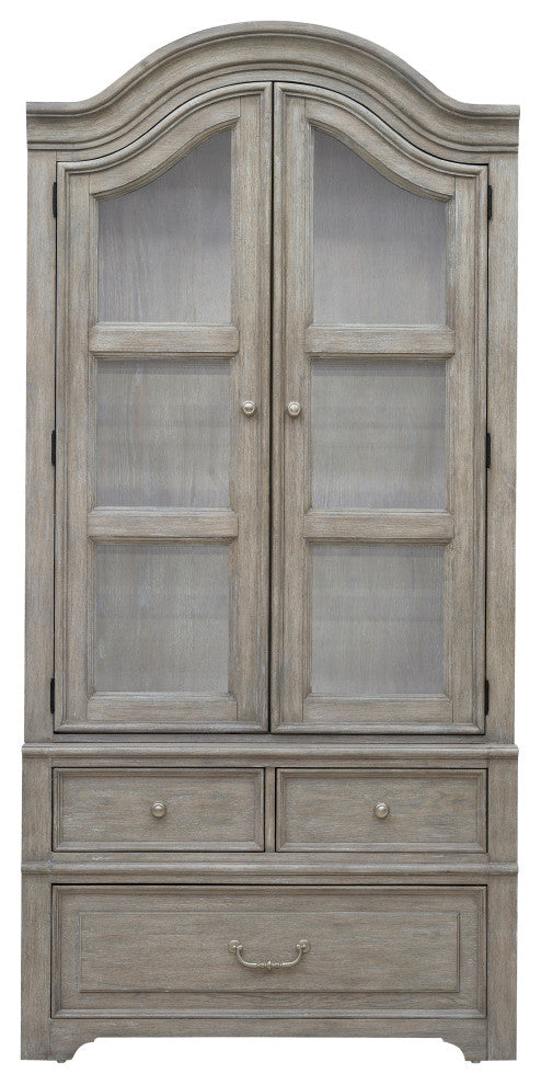 Abbotts Glen Glass Door Bunching Display with Storage Drawers