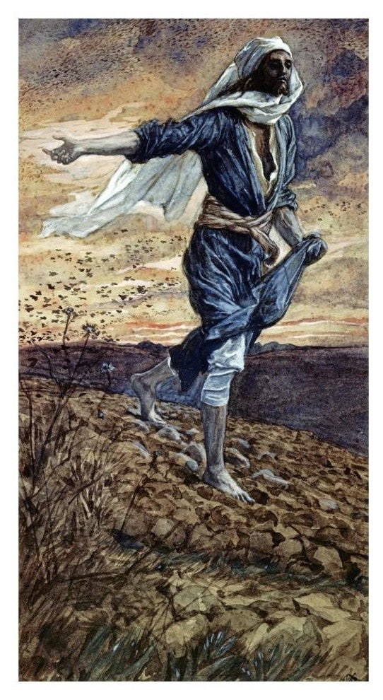 "The Parable of the Sower" Digital Paper Print by James Tissot, 18"x32"