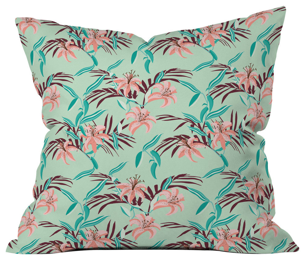 Holli Zollinger Tigerlily Throw Pillow, 16"x16"