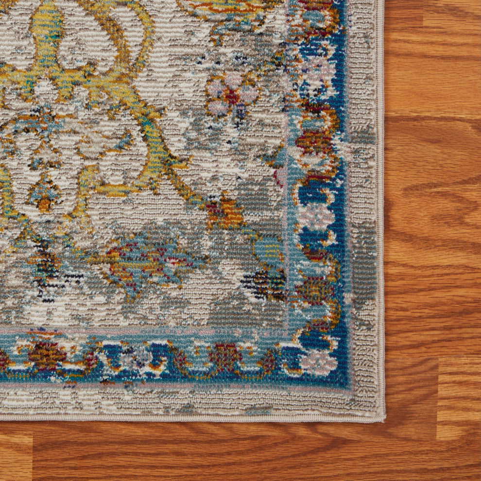 4??x 6??Beige Abstract Garden Area Rug