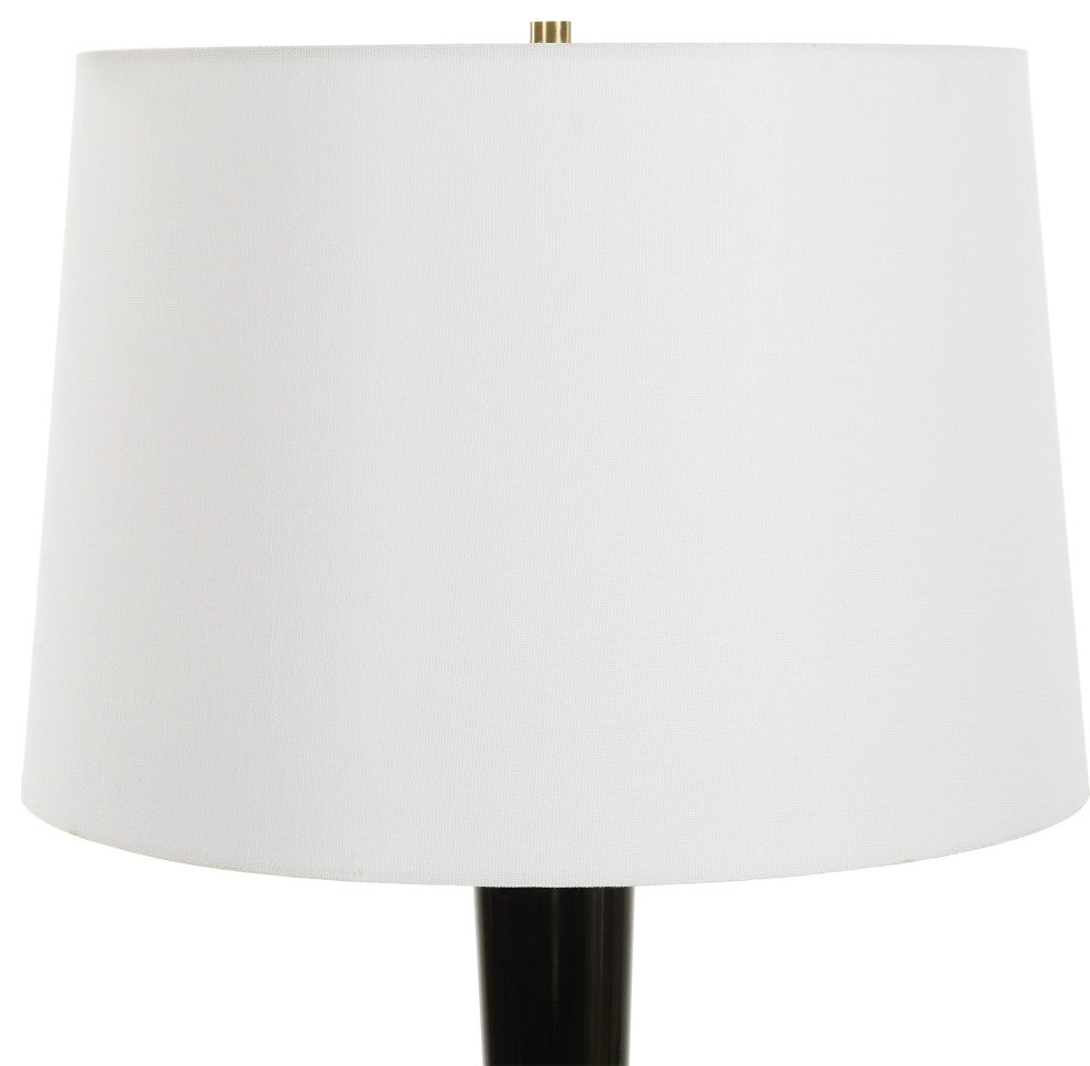 Uttermost Brielle Polished Black Table Lamp