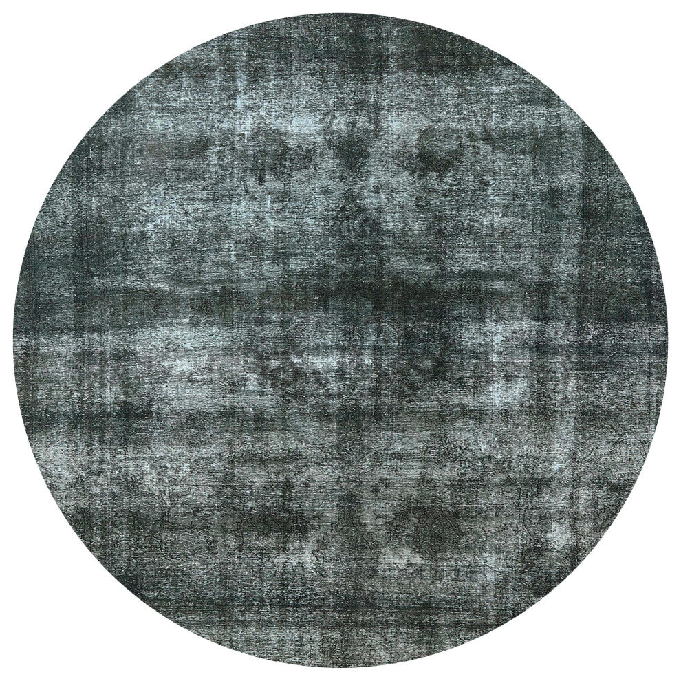 Ahgly Company Indoor Round Mid-Century Modern Area Rugs, 8' Round