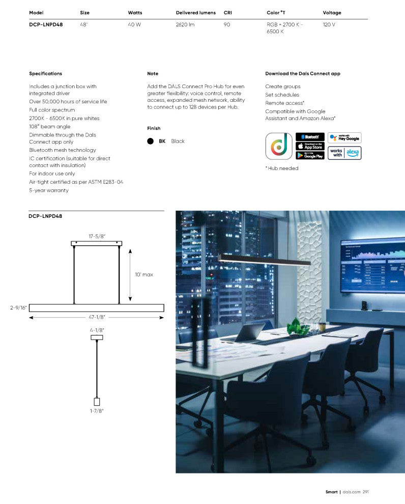 DALS Connect Pro Boulevard Smart Pendant