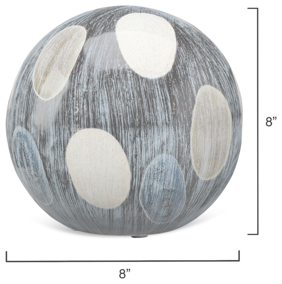Painted Ceramic Sphere, Small