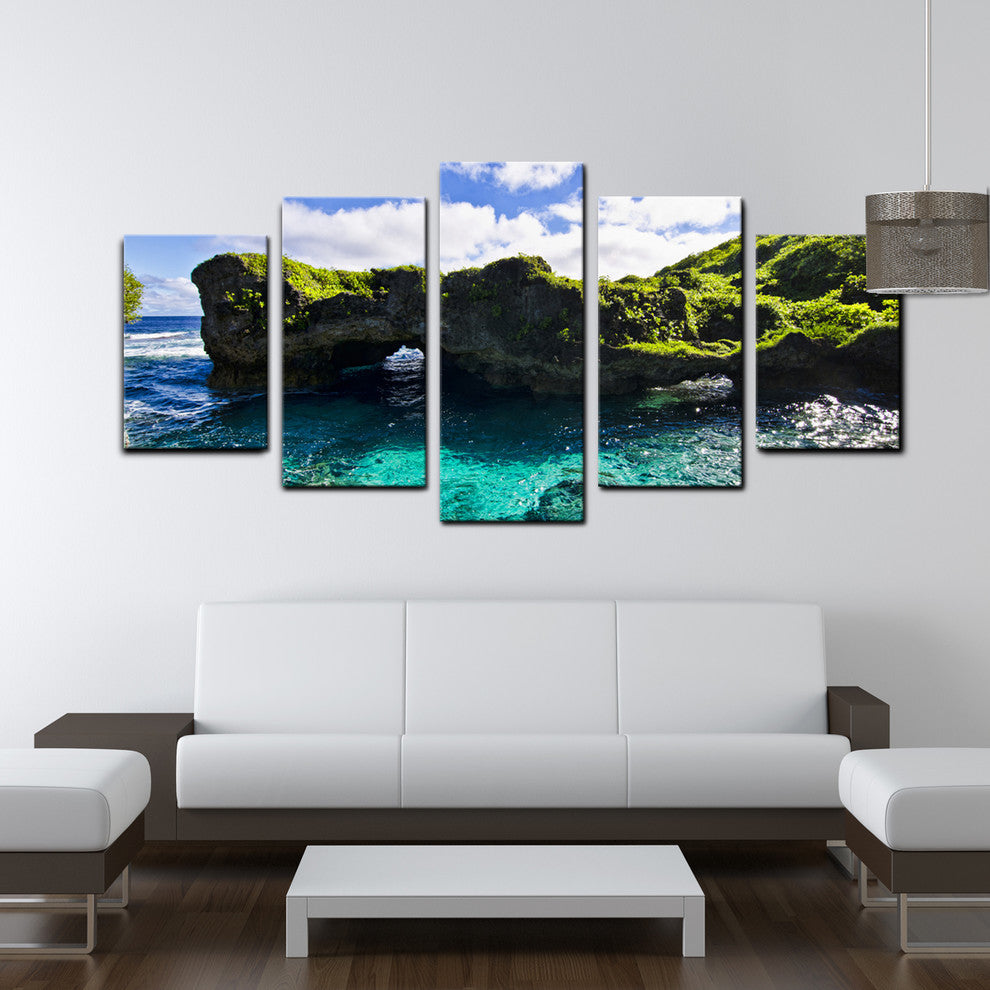 Ready2hangart Chris Doherty 'Seaglass II' 5-piece Canvas Wall Art