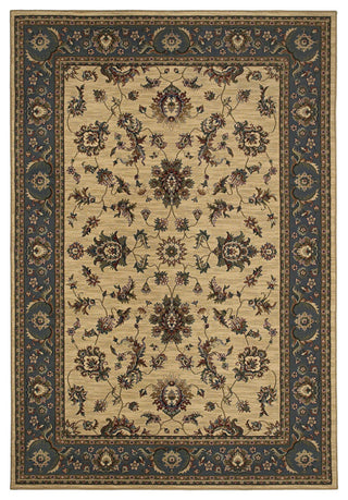 Oriental Weavers Ariana Collection Ivory/Blue Oriental Indoor Area Rug 7'10"X11'