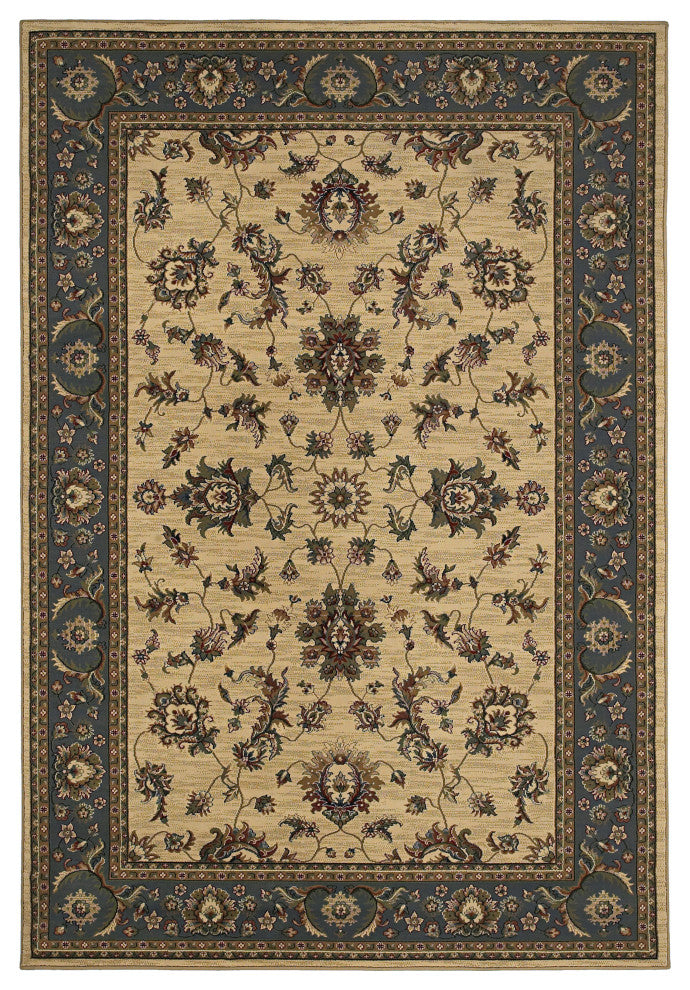 Oriental Weavers Ariana Collection Ivory/Blue Oriental Indoor Area Rug 7'10"X11'