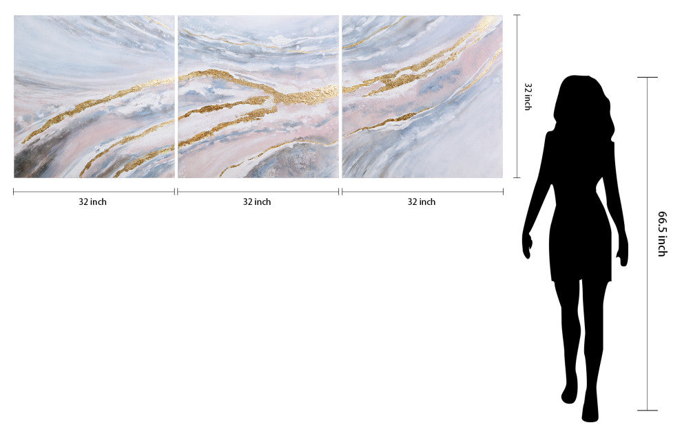 Heavens 2 Textured Metallic Hand Painted Wall Art by Martin Edwards