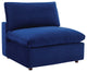 Commix Down Filled Overstuffed Performance Velvet 4-Seater Sofa Navy