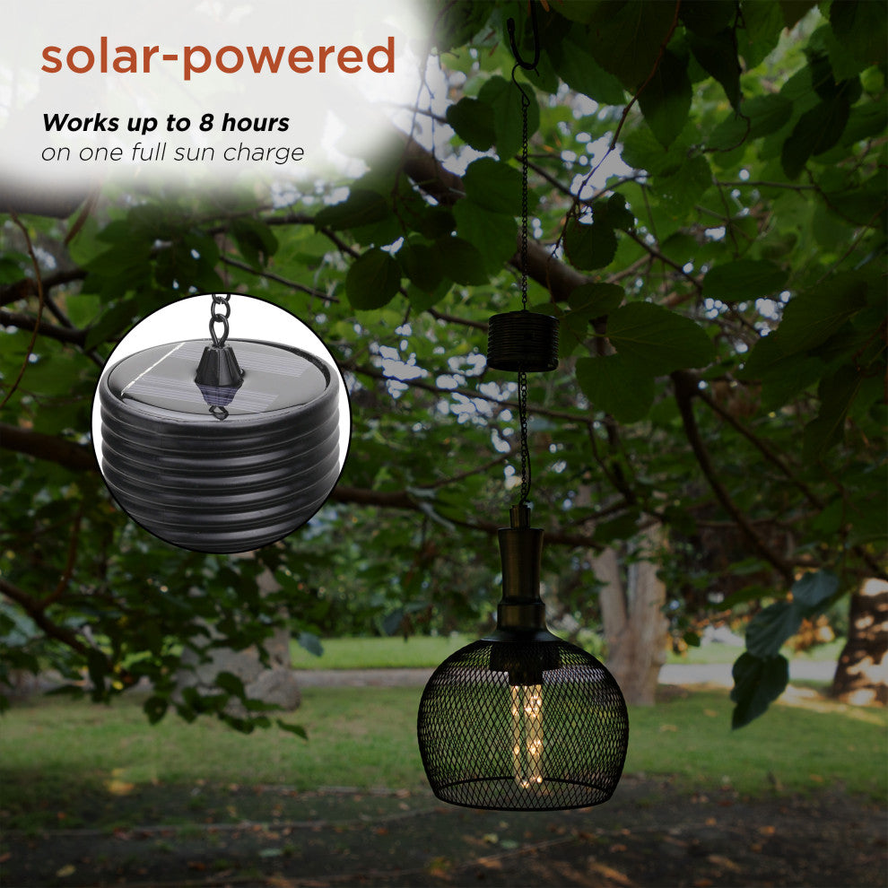 Alpine Solar Hanger with White LED Light, 10"