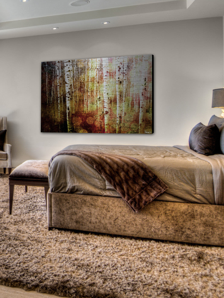 "Aspen" UV Ink Print on Brushed  Aluminum, 36"x24"