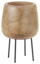 Wood Planter With Stand 12"H