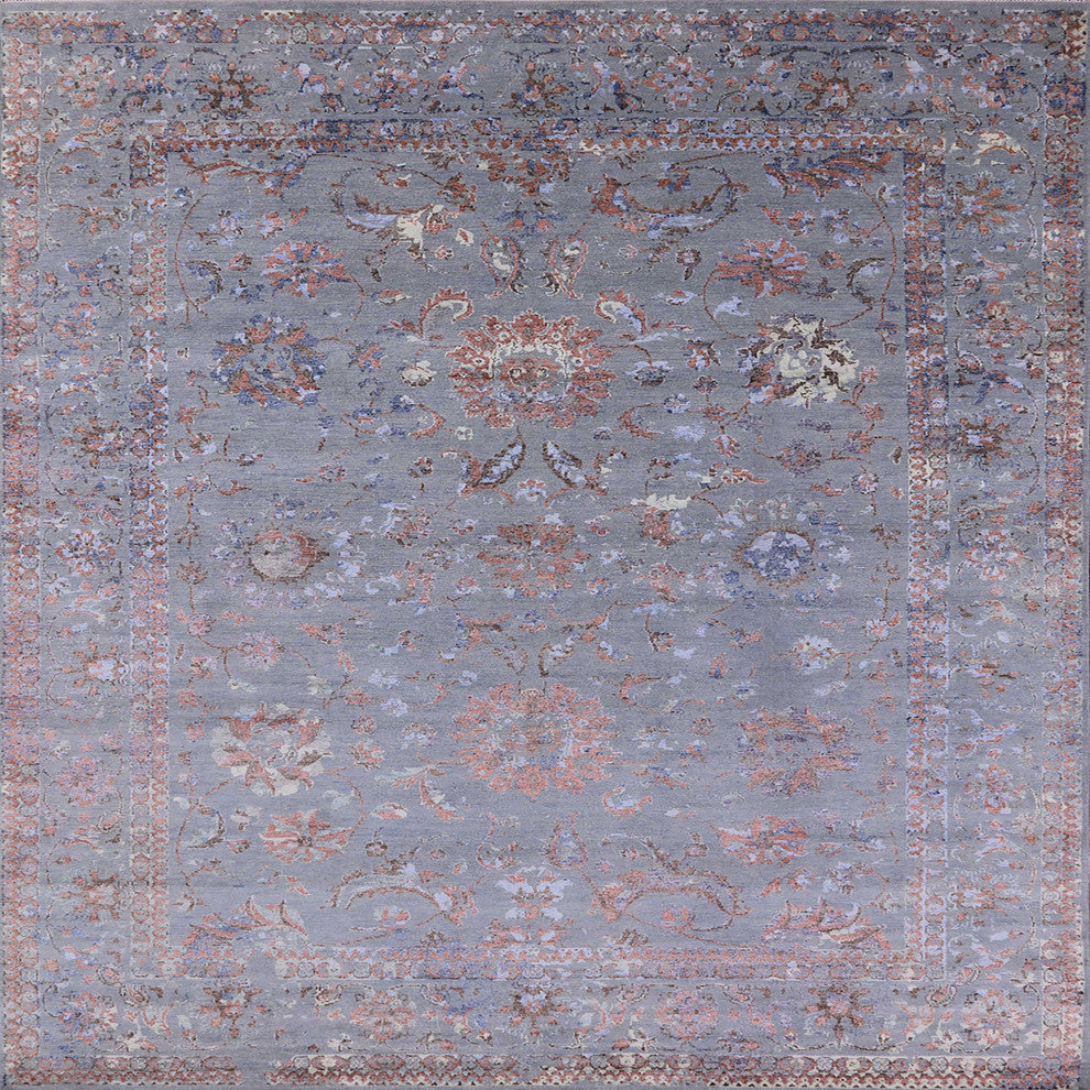 Ahgly Company Indoor Square Mid-Century Modern Area Rugs, 4' Square