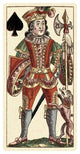 "Knave of Spades (Bauern Hochzeit Deck)" Paper Art, 32"x62"
