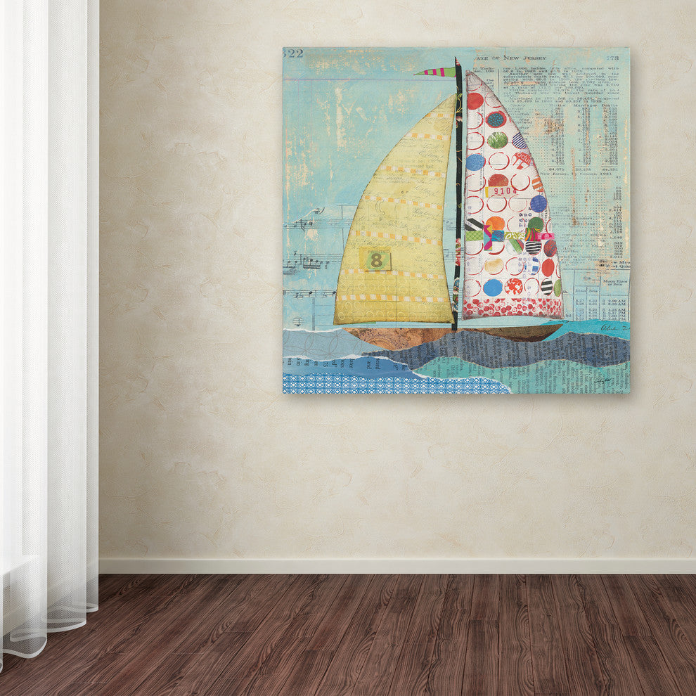 Courtney Prahl ''At the Regatta I Sail Sq'' Canvas Art, 35x35