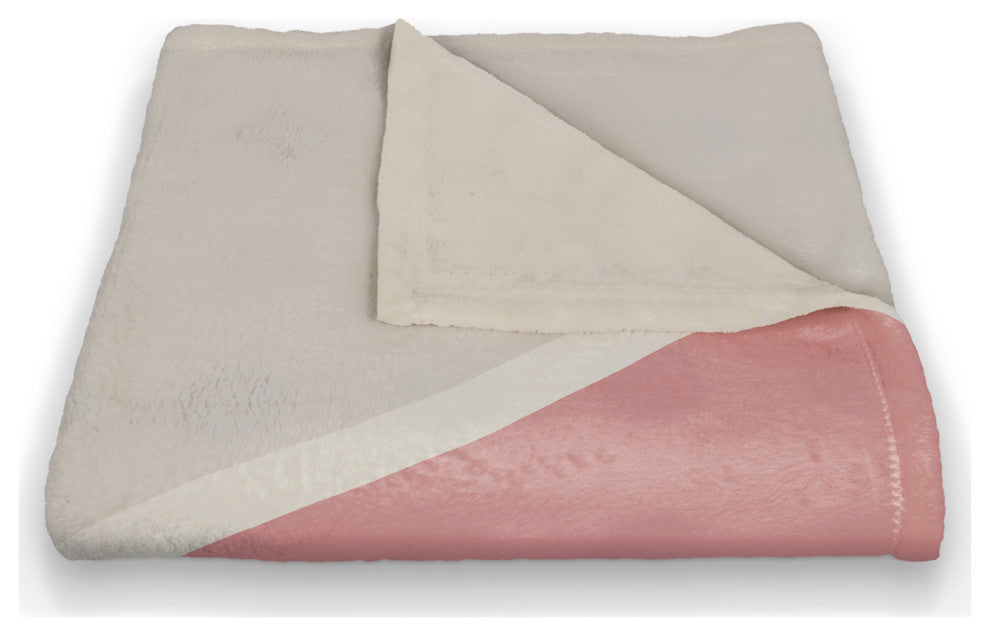 Blush Abstract 50x60 Coral Fleece Blanket