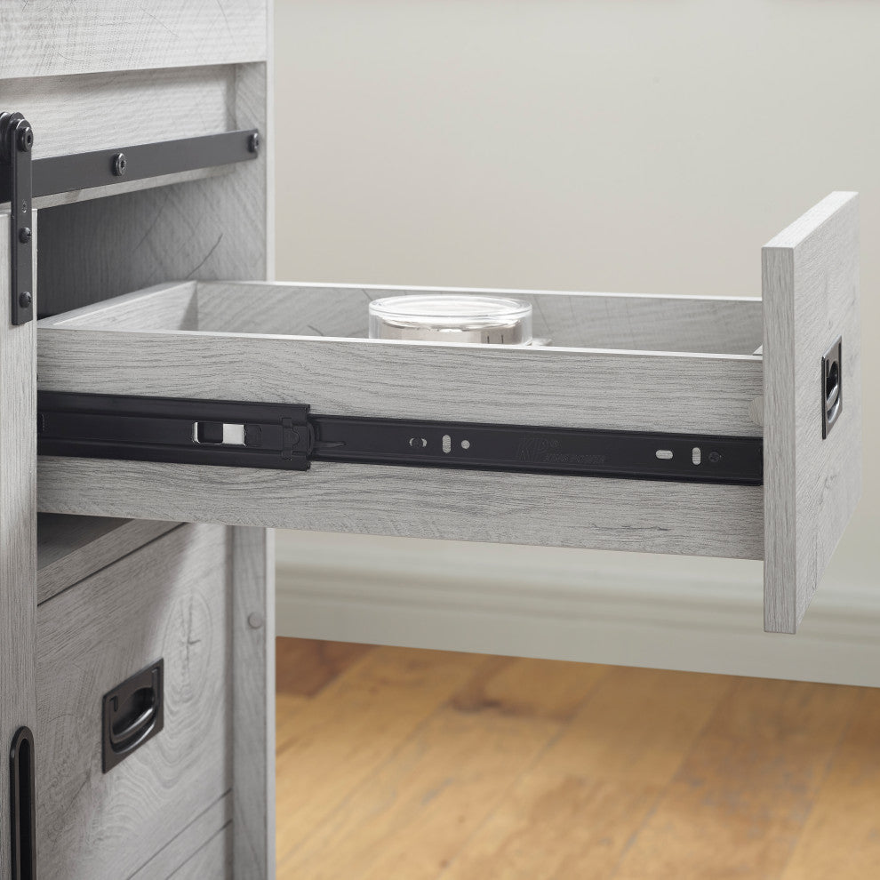 Rafter 42" Bathroom Vanity, White Wash