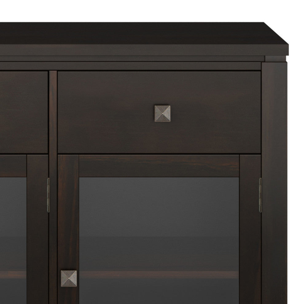 Cosmopolitan Solid Wood Sideboard Buffet, Mahogany