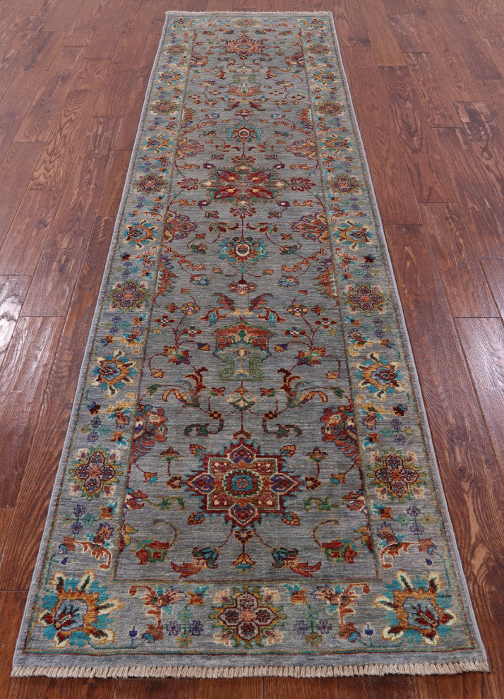 Runner Persian Tabriz Handmade Rug 2' 8" X 9' 10" - Q12628