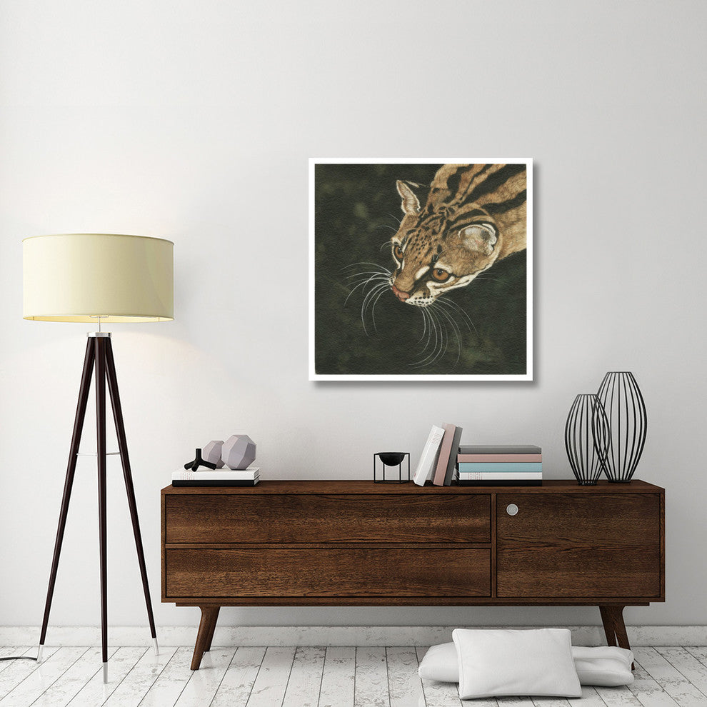 "The Margay" Digital Paper Print by Jacquie Vaux, 38"x38"