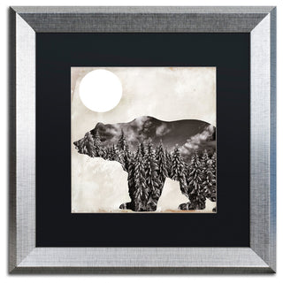 Color Bakery 'Going Wild VI' Matted Framed Art, Silver Frame, Black Mat, 16x16